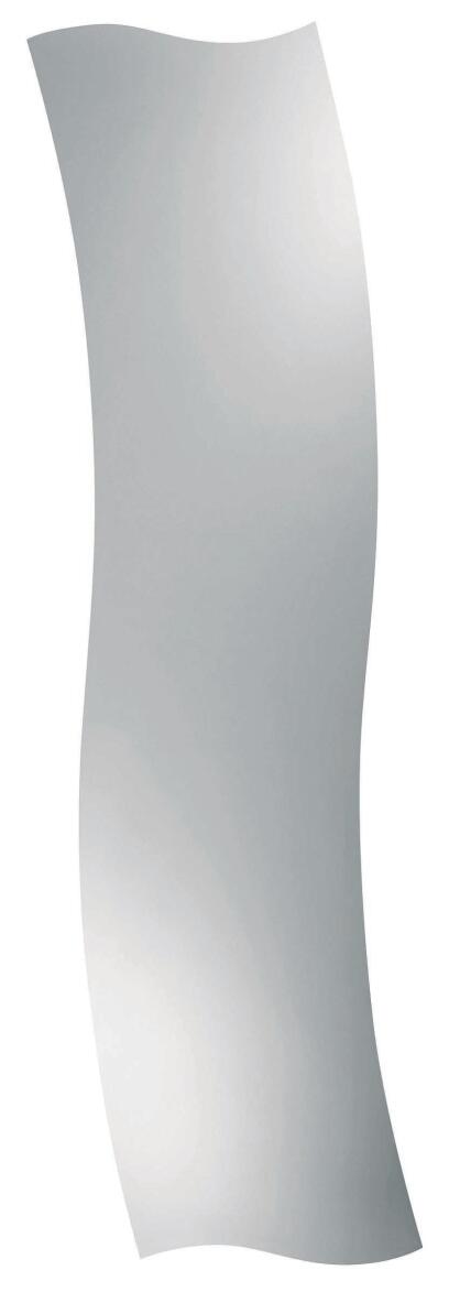 Zrcadlo 4 mm 31 x 120 cm vlnka vlna broušené hrany závěsy CALYPSO